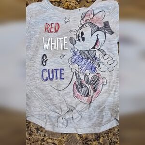 Gray Minnie Mouse Tee